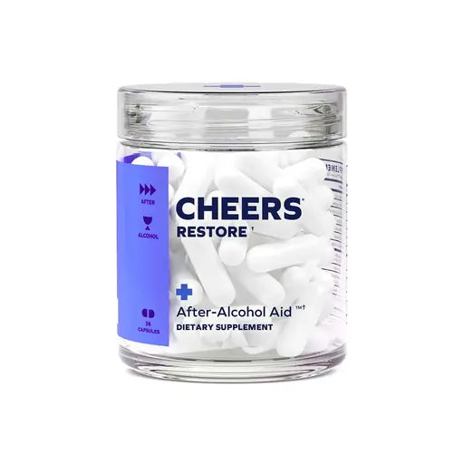 Cheers Restore | Suplemento con DHM, L-cisteína, cardo mariano | 36 dosis